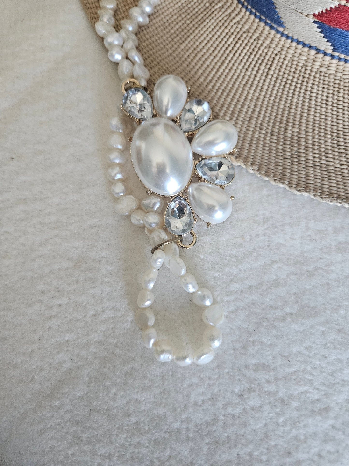 Pearl and Clasp Necklace